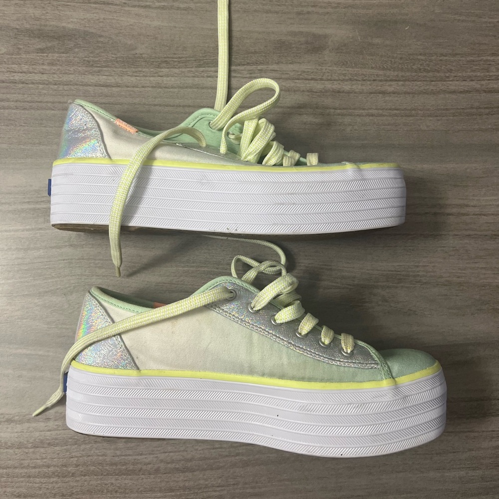 Keds Triple Up Fade Canvas Platform Sneakers.